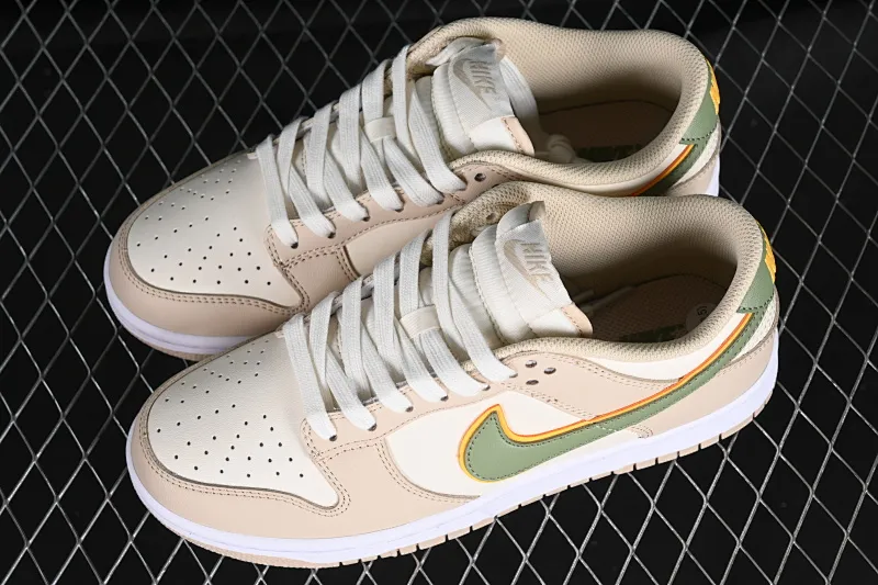 All categories Nk SB Dunk series Nk SB Dunk Low low-top sneakers K version Nk Dunk Low "Pale Ivory" dark and light ivory color matching SB low-top sports and leisure sneakers FQ6869-131